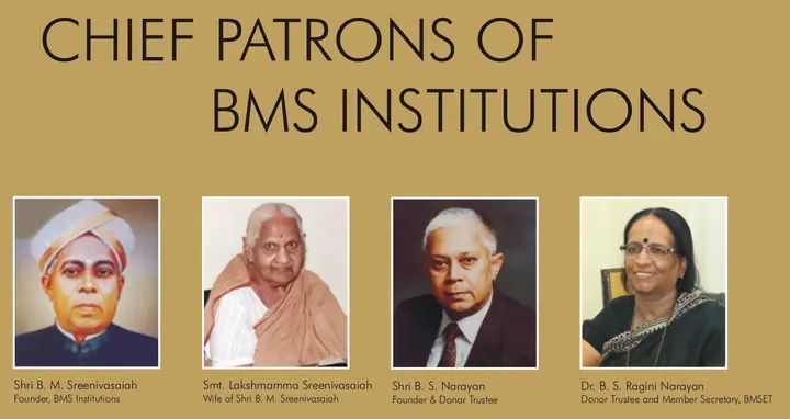 Chief Patrons of BMS Institutions